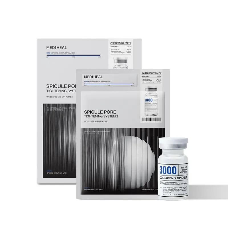 Mediheal Collagen Spicule 3000ppm – Sérum micro-aiguilles pour pores et texture peau (Set en 2 étapes)