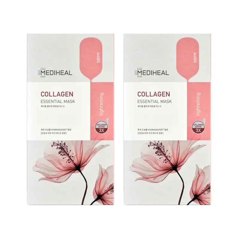 Mediheal Masque en Feuille Collagène – Raffermissement et Lifting (20 masques)