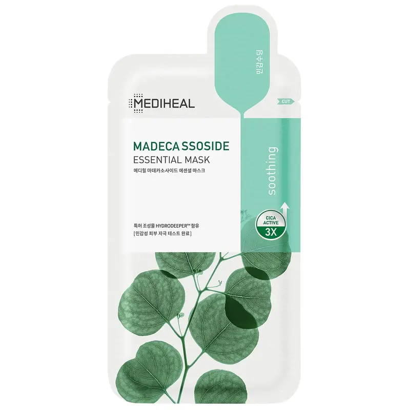 Mediheal Masque en feuille Madecassoside Essentiel – 20 sachets pour peau sensible