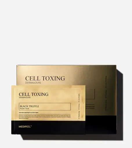 MEDIPEEL Cell Toxing Dermajours Masque Réparateur Truffe Noire 30 ml x 5