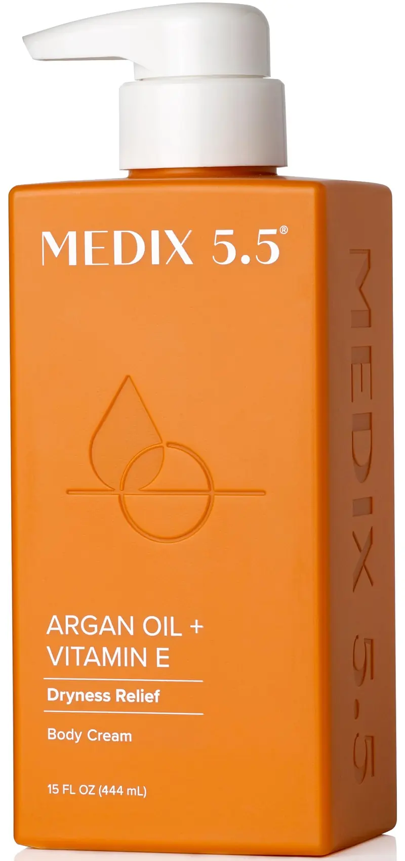 Medix 5.5 Crème à l’Huile d’Argan + Vitamine E – Soin hydratant anti‑âge pour le corps, 15 oz