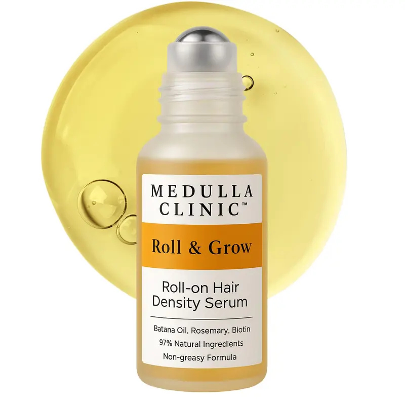 Medulla Clinic – Sérum Roll-On Croissance Cheveux – Batana, Romarin & Biotine – Fabriqué dans l'UE 30 ml