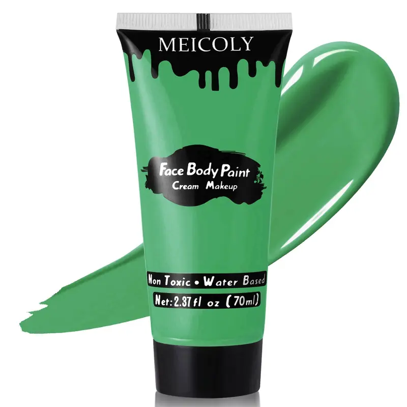 MEICOLY Peinture visage et corps verte – SFX, Halloween et Fêtes