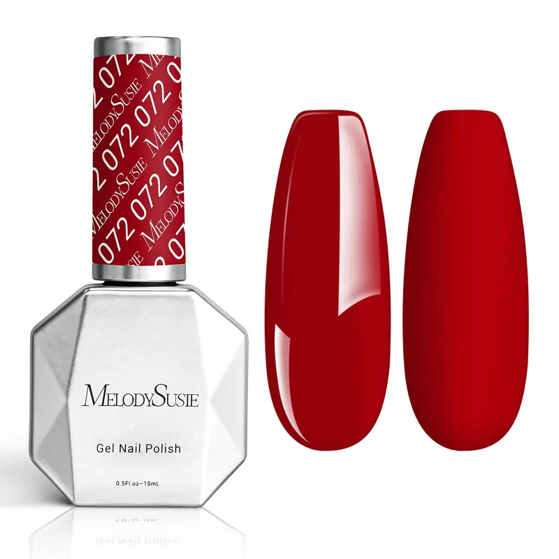 MelodySusie Gel Rouge Épais – Vernis Gel Rouge Noël UV/LED