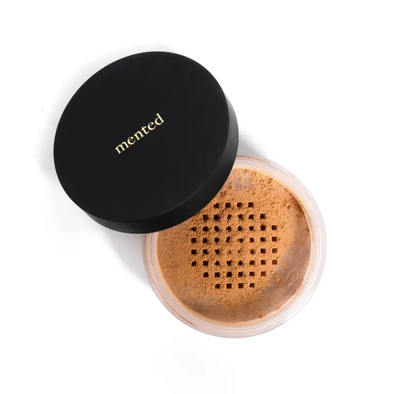 Mented Cosmetics Poudre Compacte Translucide — Fini Mat, Contrôle de l’Huile, Tenue Longue — Teint moyen à profond