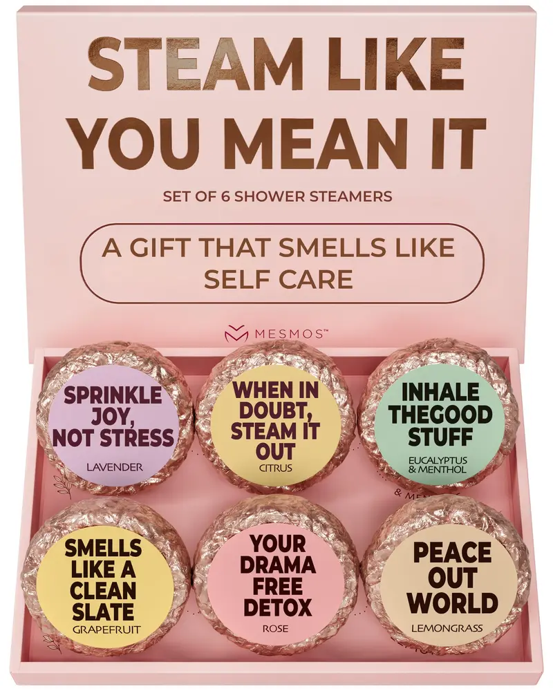 MESMOS – 6 Bombes de Douche Aromathérapie pour le Bien-Être des Femmes