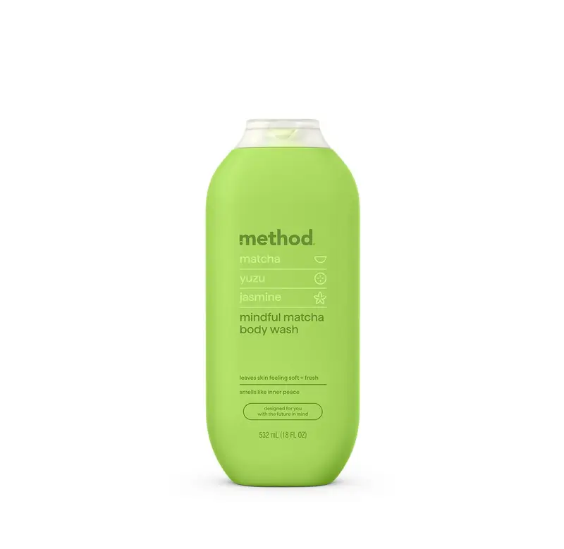 Method Gel Douche Mindful Matcha — notes Matcha, Yuzu et Jasmin, 18 oz