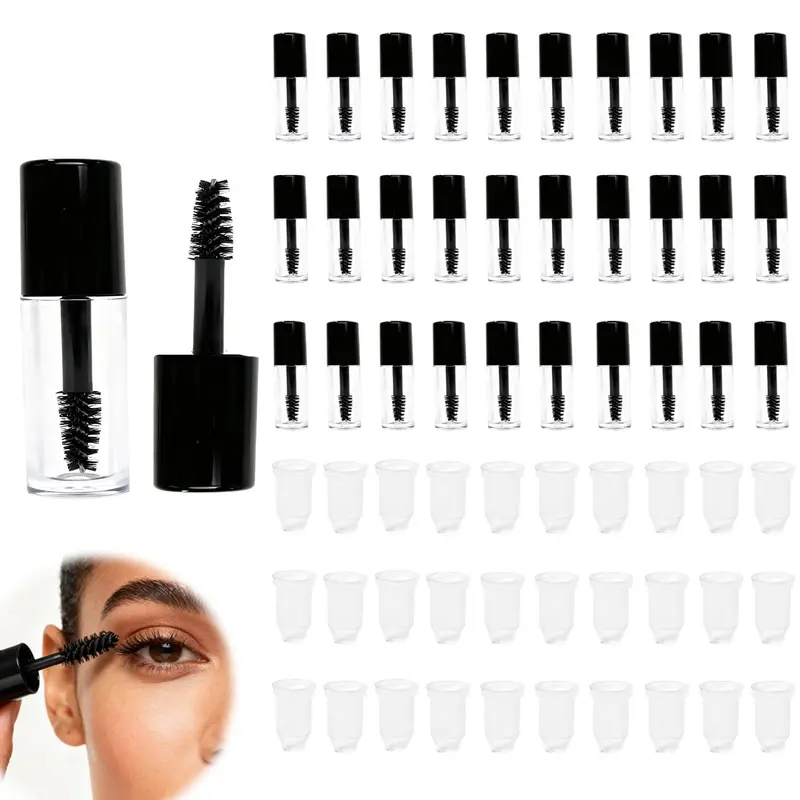 mgmooa – 30 tubes mascara vides 3ml avec brosse, kit DIY hygiénique pour cils et soins