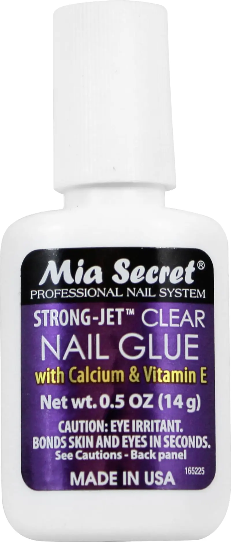 Mia Secret Colle Ongles Transparente Pinceau 335 – Adhérence rapide et précision pour cristaux sur acrylique et gel
