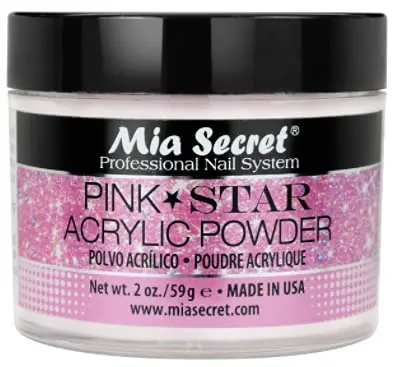 Mia Secret Poudre Acrylique STAR PINK – 56 g, translucide et auto-nivelante