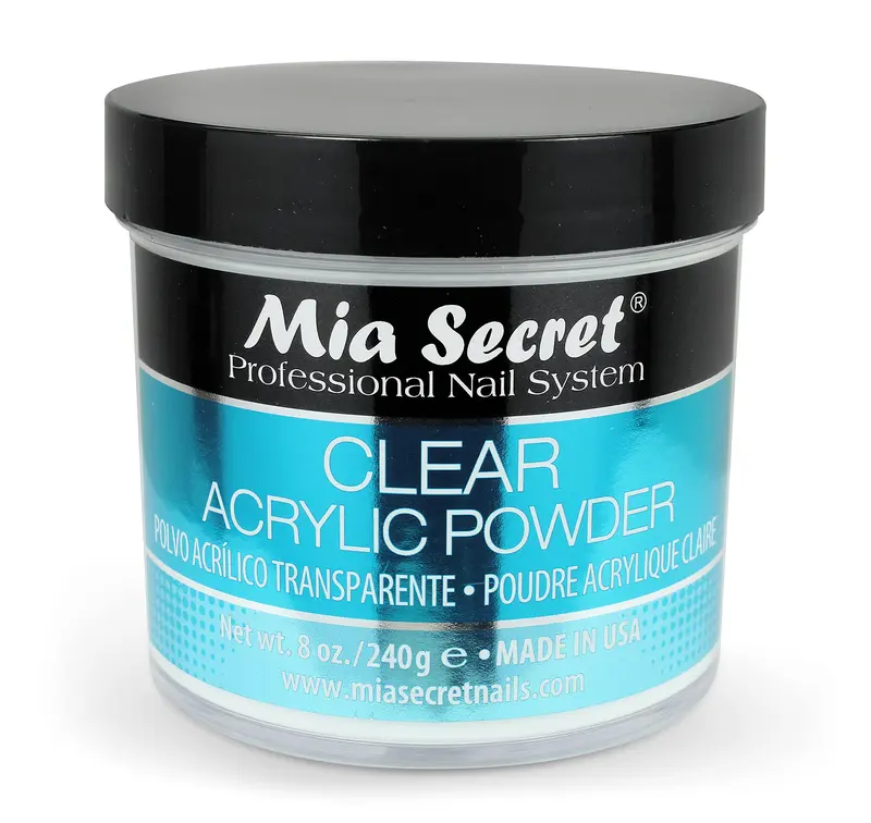 Mia Secret Poudre Acrylique Transparente 8oz – Adhérence et Finition Impeccables