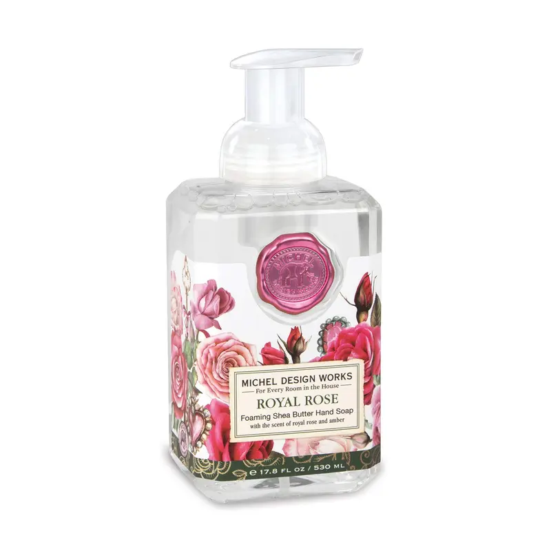 Michel Design Works Savon Moussant Royal Rose – Parfum Rose, Ambre et Vanille