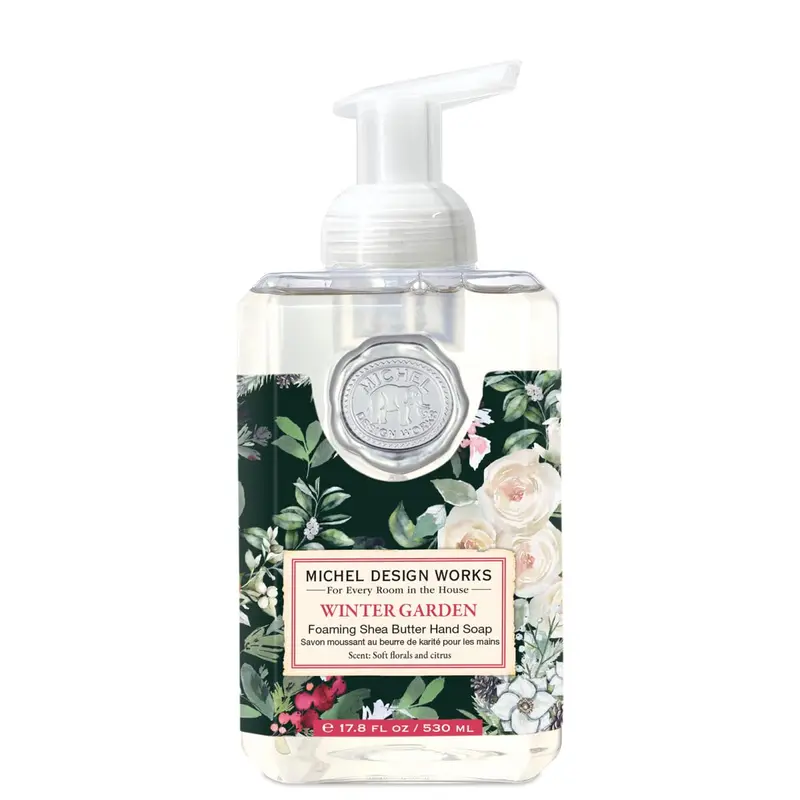 Michel Design Works Savon Mousse pour les Mains – Jardin d’Hiver, Bouteille Carrée avec Pompe