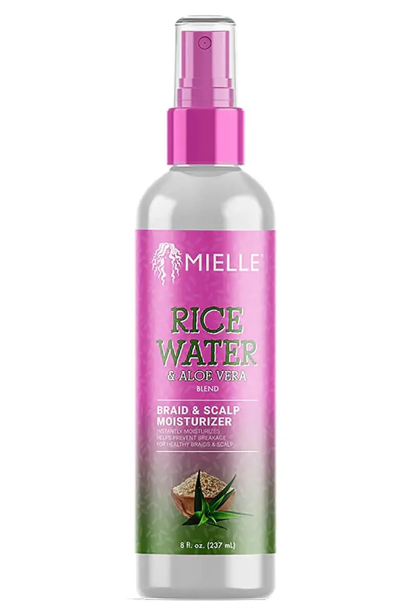Mielle Hydratant à base d’eau de riz et aloé véra pour cheveux et cuir chevelu — pack de 2 (8 oz)