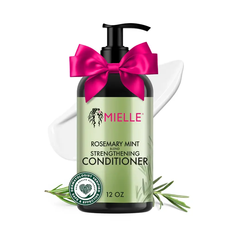 Mielle Organics Conditionneur Fortifiant Romarin & Menthe – Biotine, Démêlage et Hydratation – 12 oz