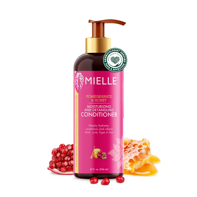 Mielle Organics Démêlant Grenade et Miel pour Cheveux Bouclés – Hydratation Profonde (32 onces liquides)