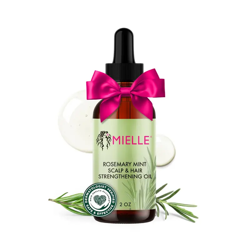 Mielle Organics – Huile capillaire au romarin et à la menthe, biotine – Soin fortifiant pour cheveux – 60 ml