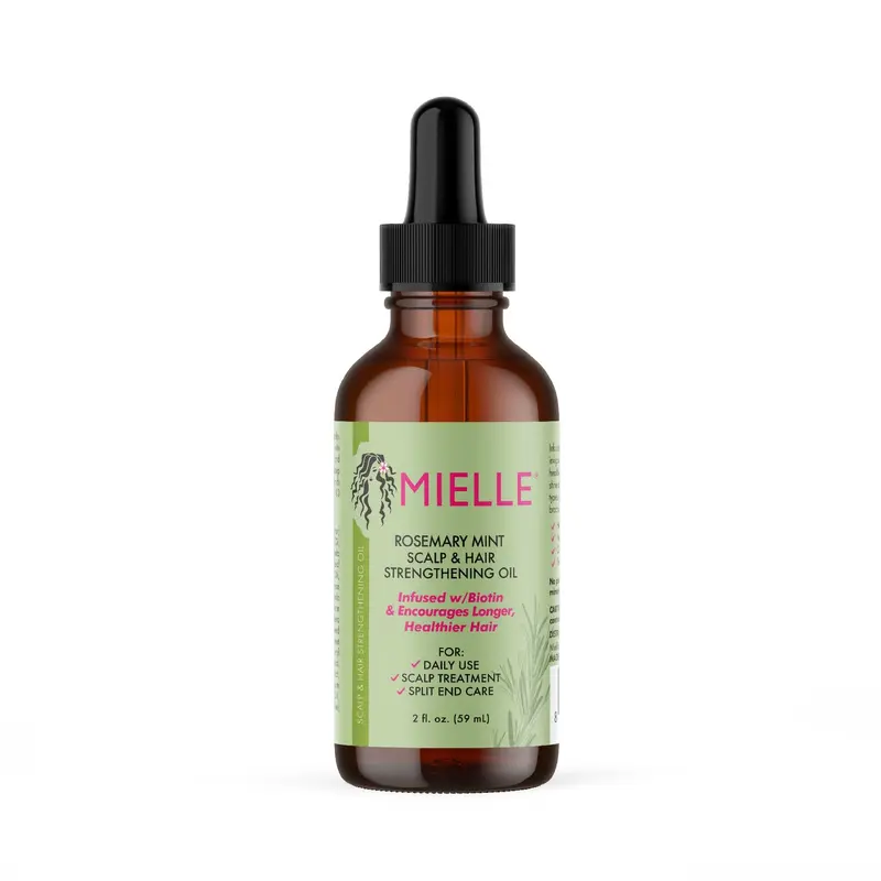 Mielle Organics Romarin Menthe – Huile Fortifiante pour Cheveux et Cuir Chevelu