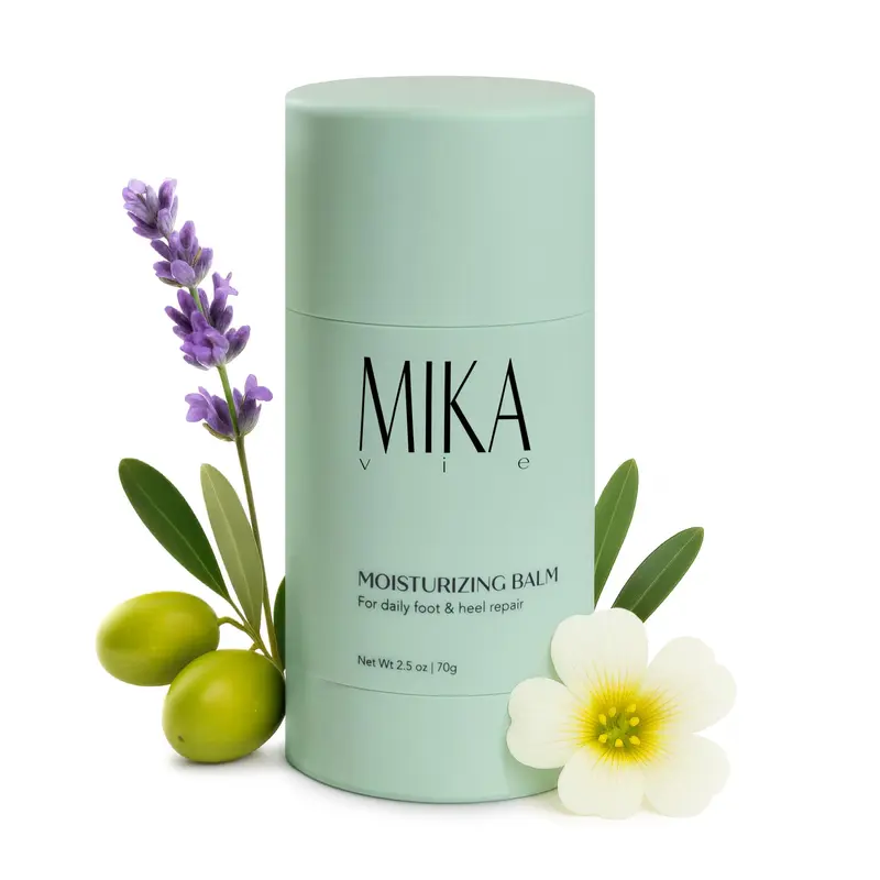 Mika Vie Stick Baume Pieds à l'Urée – Soin des Pieds Secs et Fissurés, 2,5 oz
