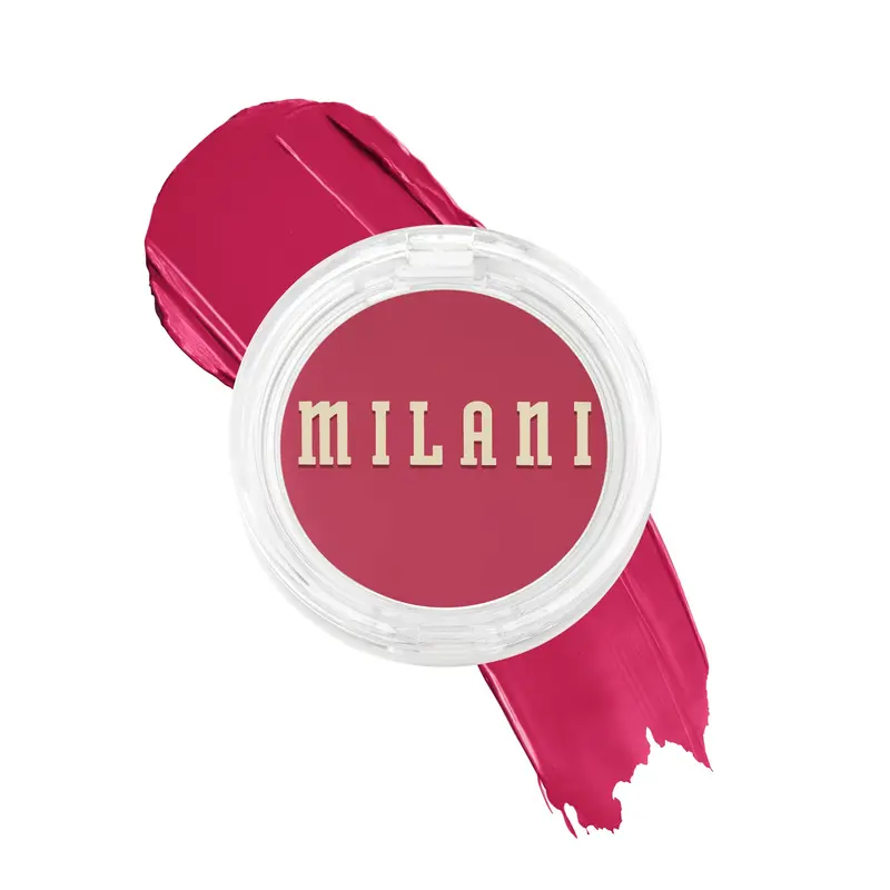 Milani Cheek Kiss Crème Blush – Blush crème-gel hydratant, teinte naturelle Blushing Berry