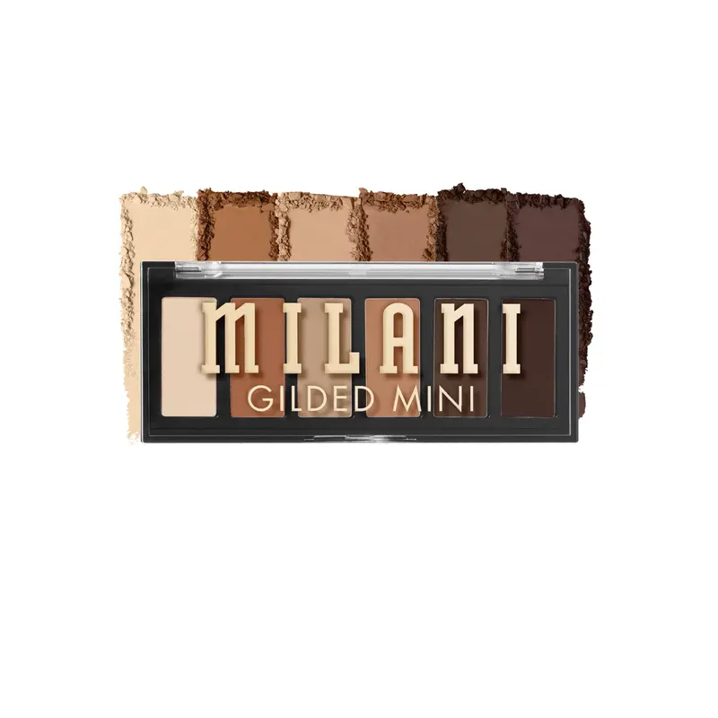 Milani Gilded Mini Palette Whiskey Business – 6 Ombres mates et irisées, longue tenue