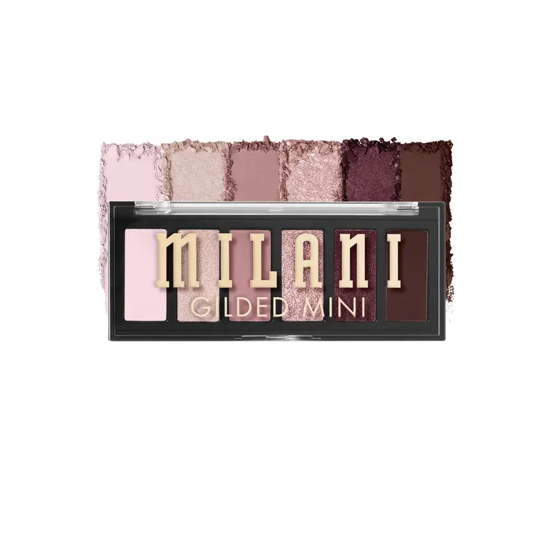 Milani Gilded Mini Palette Yeux – 6 Teintes Mates et Irisées – The Wine Down