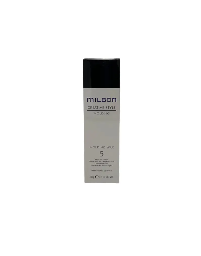 Milbon Cire de modelage Style Créatif n°5 — Tenue moyenne, fini naturel (3,5 onces)