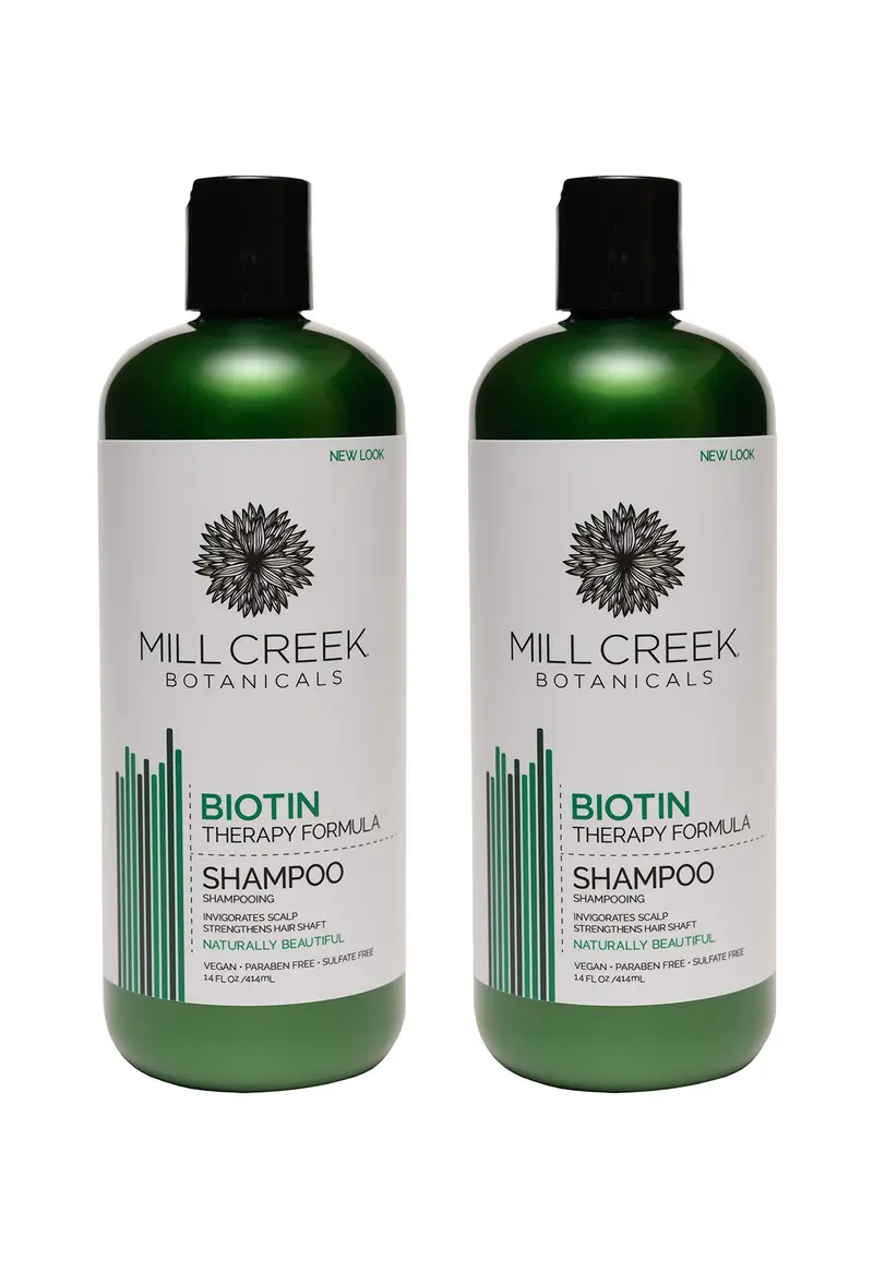 Mill Creek Shampoing Biotine – Lot de 2 x 14 oz