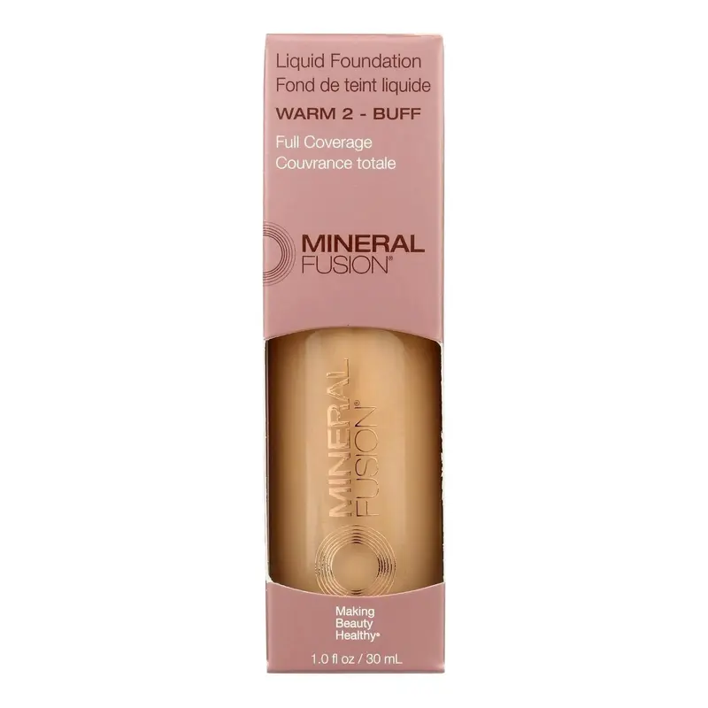 MINERAL FUSION Fond de Teint Liquide Chaud 2 – 1 FZ | Fini naturel et application fluide