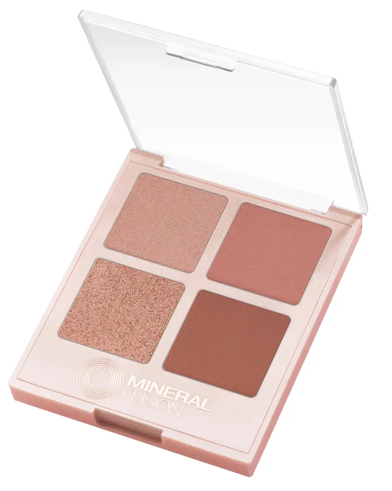 Mineral Fusion Palette Yeux Été — Vegan, Fins Mat, Satin et Métallique, Formule Légère