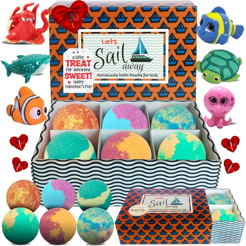 Mineral Me California — Boules de bain pour enfants avec surprise intérieure (bio et douces)