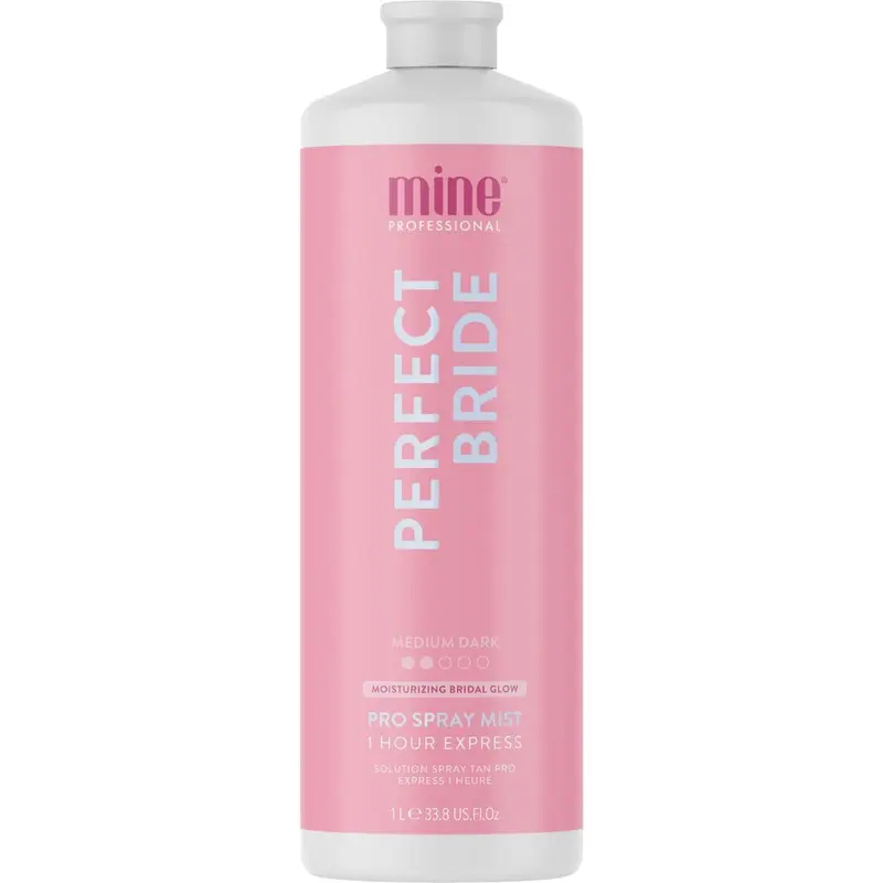 MineTan Spray Tan – Mariée Parfaite | Teint naturel médium et bronzage durable pour le mariage | Formule hydratante salon