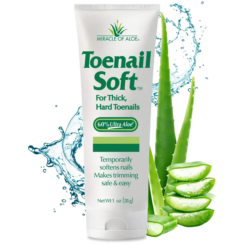 Miracle de Aloe – Amollisseur d’ongles épais – Sûr pour tous les âges – Soin rapide non gras à l’aloé véra (tube de 30 ml)