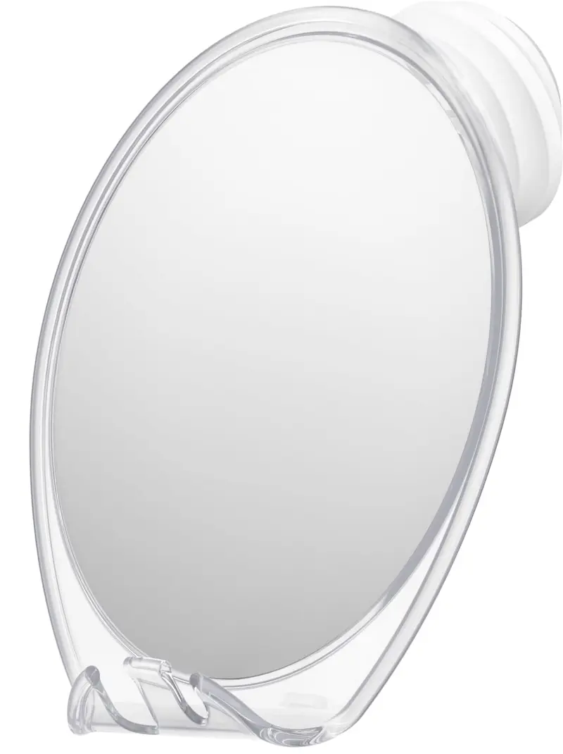 Miroir de Douche Anti-Buée HONEYBULL – Ventouse Pivotante, Porte-Rasoir et Installation Facile (Extra-Large)