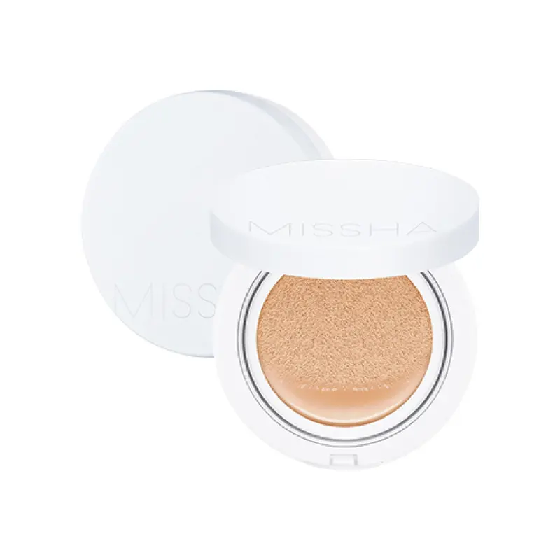 Missha Magic Cushion Moist Up No. 21 Light Beige – Cushion hydratant 3-en-1, longue tenue
