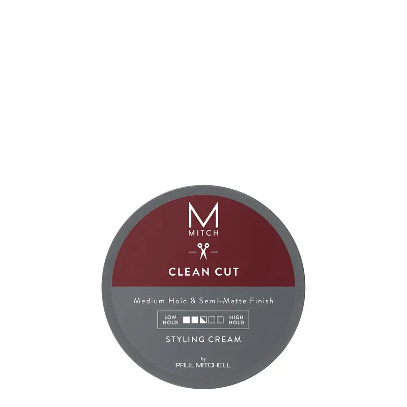 MITCH par Paul Mitchell Crème Coiffante Clean Cut — Hommes, Tenue Moyenne, Finition Semi-Matte, 3 oz