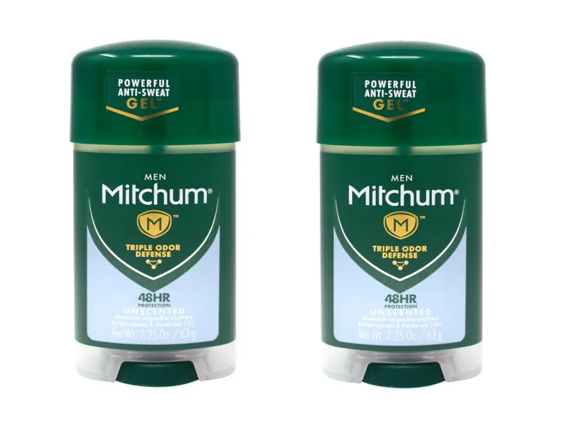 Mitchum Déodorant Gel Homme Sans Parfum – Pack 2x2,25 oz