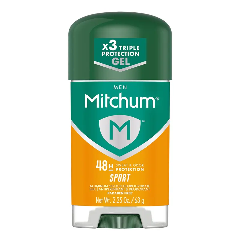 Mitchum Gel Antiperspirant Déodorant Sport – Triple Odor Protection, 48H, Pack de 6