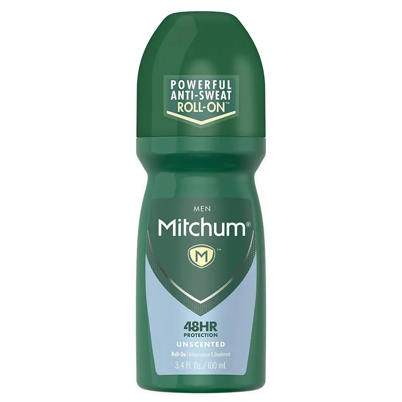 Mitchum Invisible Anti-Transpirant Roll-On Sans Parfum – 3,4 oz (Lot de 5)