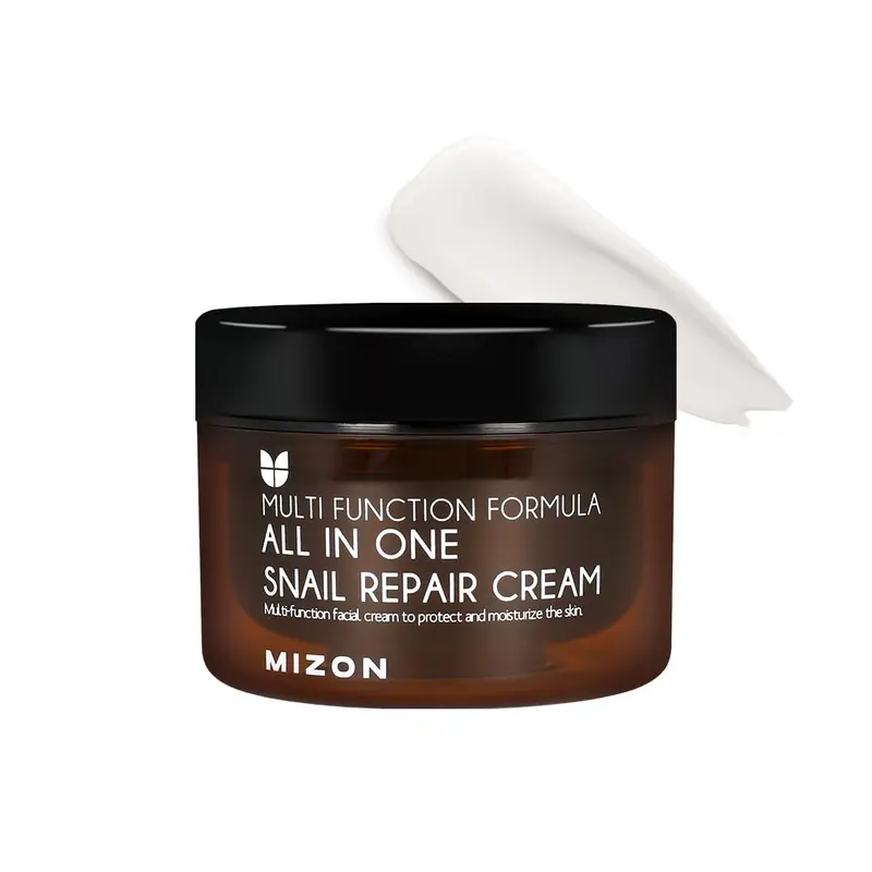 MIZON AllinOne Snail Repair Cream – Crème visage hydratante au mucin d'escargot et 12 extraits naturels
