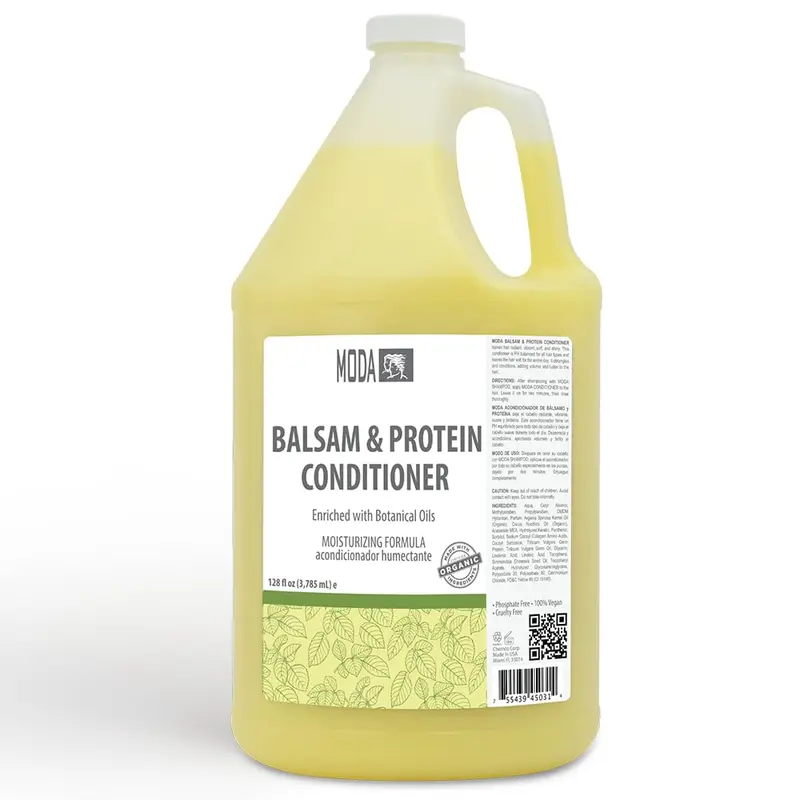 MODA – Après-shampooing Hydratant pour Tous Types de Cheveux, 128 oz – Professionnel