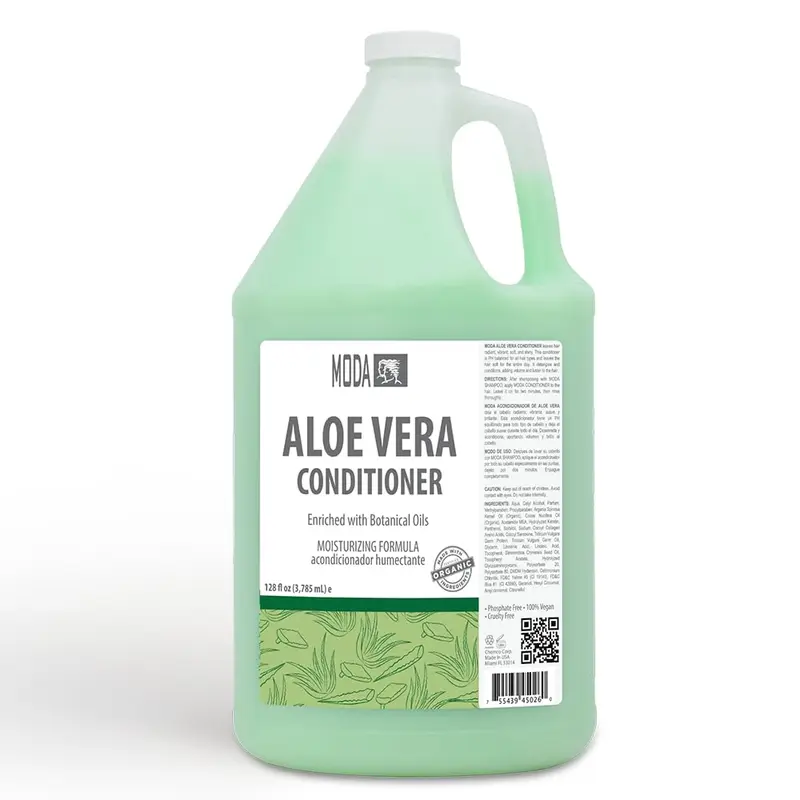 MODA Conditionneur Hydratant pour Tous Types de Cheveux – Aloe Vera, 128 oz | Professionnel