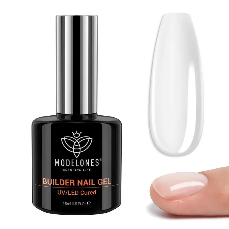 Modelones Builder Gel – Gel Builder 7 en 1 clair pour Ongles