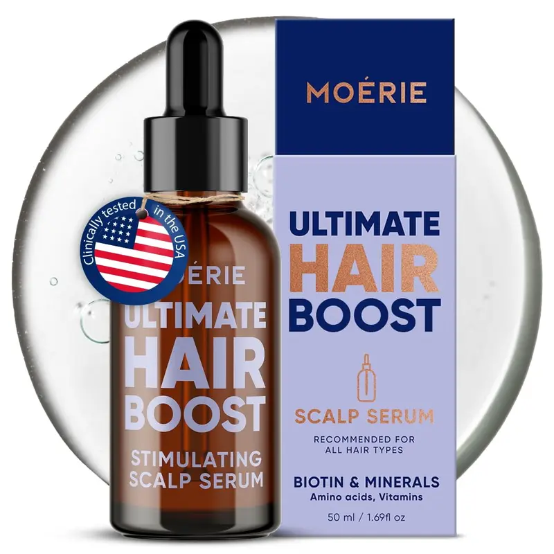 Moerie Sérum Croissance Cheveux – Repousse naturelle et Épaississement, Anti-Chute Femmes – 50 ml