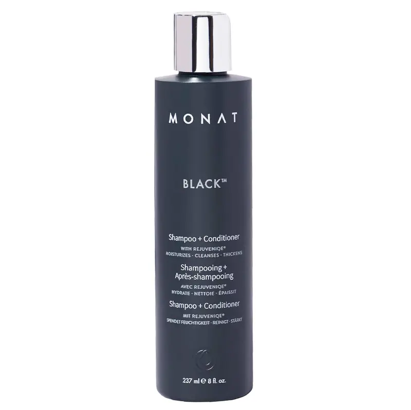 MONAT Black Shampoo + Conditionneur – 2-en-1 pour cheveux forts et sains (237 ml)
