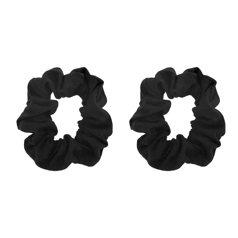 Motique Accessories – Set de 2 chouchous solides noirs