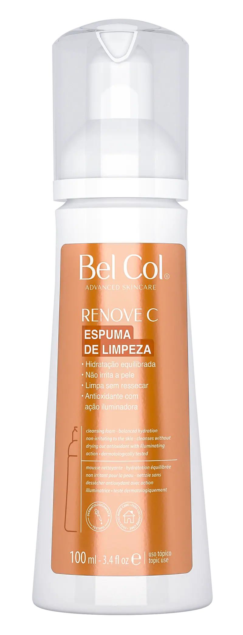MOUSSE DE NETTOYAGE RENOVE C – VITAMINE C & ÉCLAT – 100 ML