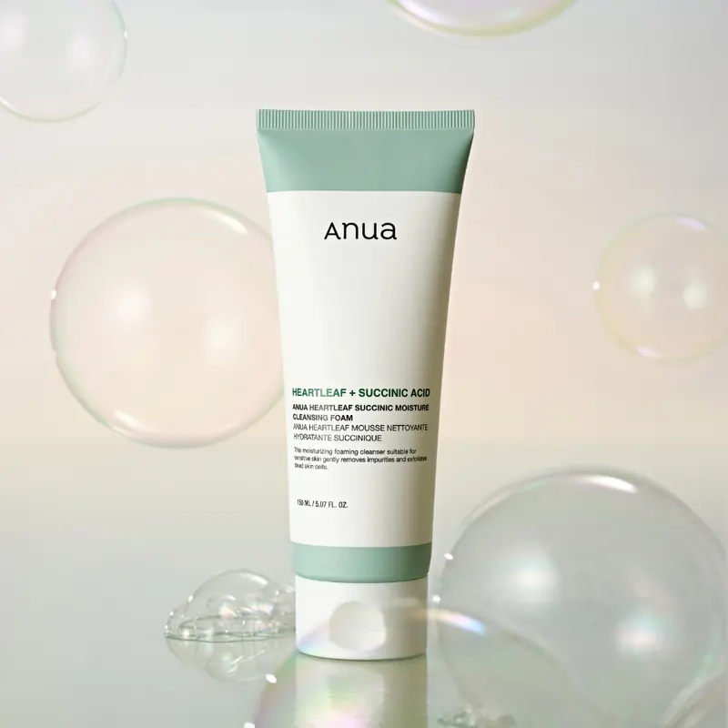 Mousse nettoyante hydratante Anua HEARTLEAF SUCCINIC 150 ml