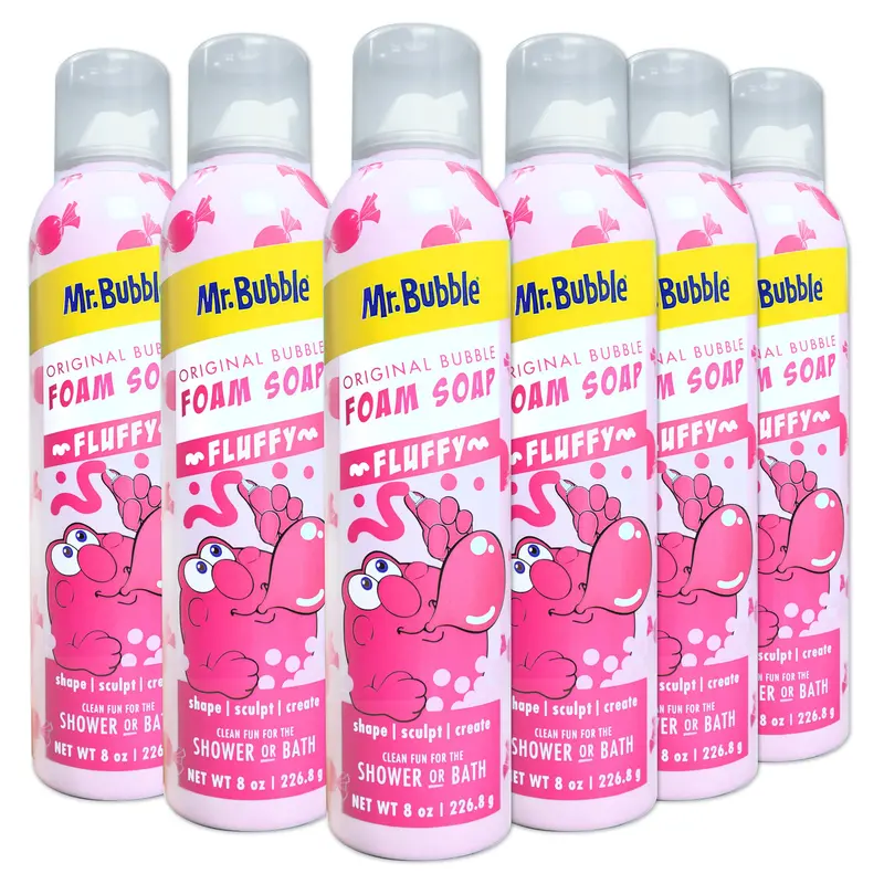 Mr. Bubble Savon Mousse Original – Parfum Bubblegum, 8 oz, Lot de 6