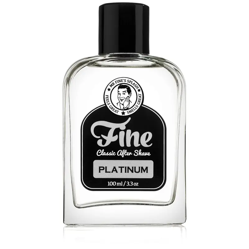 Mr. Fine Aftershave Platinum – Parfum moderne, soin post-rasage tonifiant